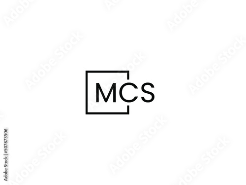 MCS Letter Initial Logo Design Vector Illustration