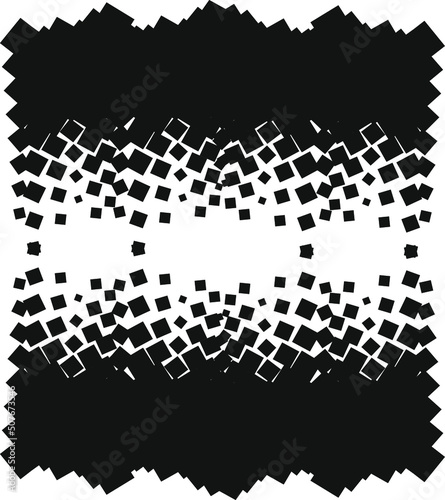 Gradient Dot Pattern Vector. Vector Seamless Black White Geometric Hexagon. Vector Seamless Pattern Modern Stylish Texture 
