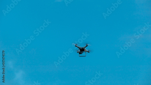 Fototapeta Naklejka Na Ścianę i Meble -  drone with camera in the air