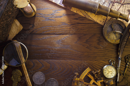 Fotografie Vintage captain's desk
