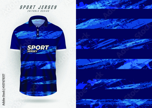 Background mockup for sports jerseys, race jerseys, running shirts, blue giveaway pattern.