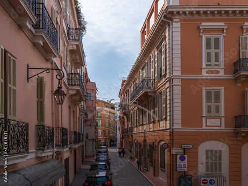 Fototapeta Naklejka Na Ścianę i Meble -  Beautiful streets of Monaco on a beautiful summer day