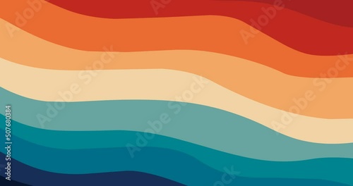 colorful wave abstract background animation