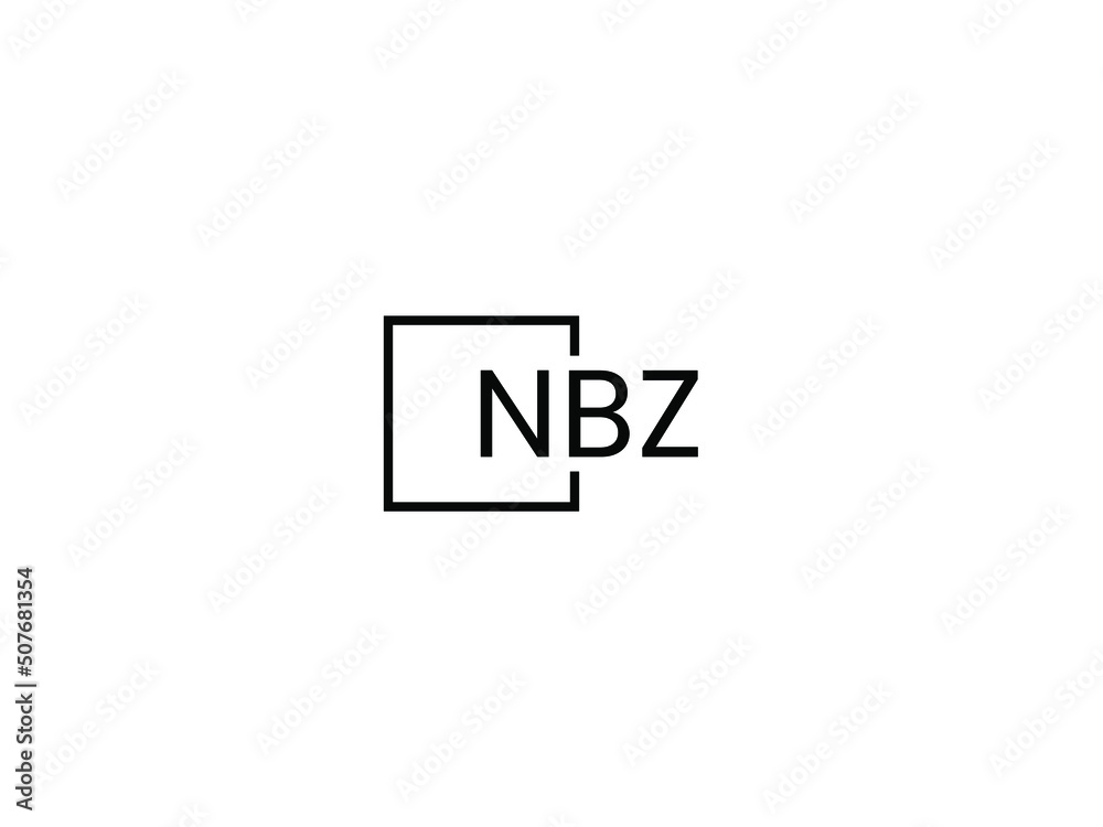 NBZ letter initial logo design vector illustration NBZ letter initial logo design vector illustration