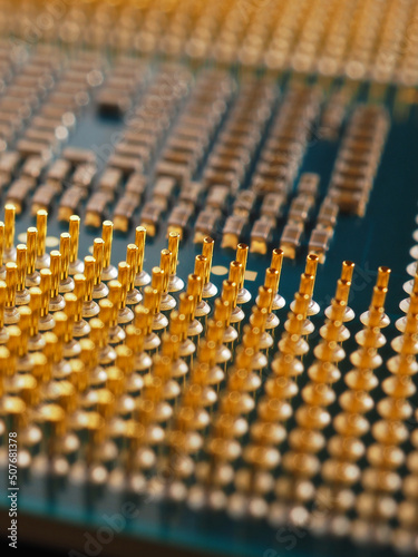 Fotografija Processor microprocessor of a computer or laptop close up