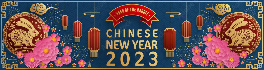 Happy chinese new year 2023 year of the rabbit