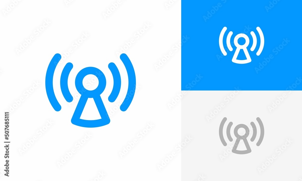 wifi key or signal logo design wifi key or signal logo design