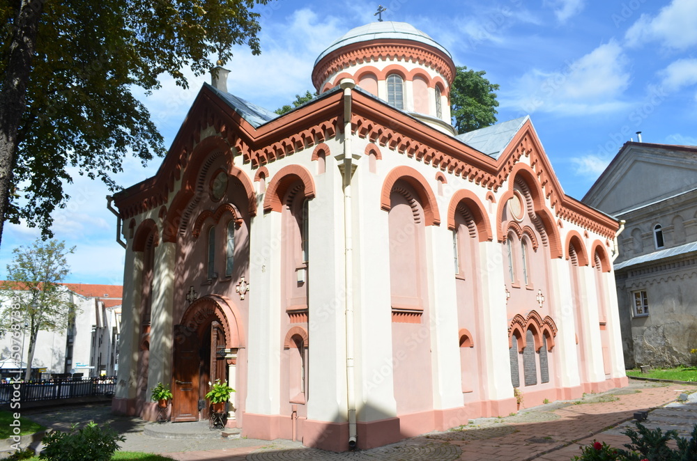 Vilnius, Lithuania, Old city, Church of St. Peter and St. Paul, Church of St. Paraskeva, Church of St. Casimir, Choral Synagogue, Pilies, Didzioji, Ausros Vartu, Palace of Grand Duke, Cathedral.