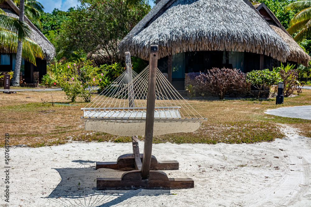 Transat sur la plage à Mo'orea en Polynésie Transat sur la plage à Mo'orea en Polynésie