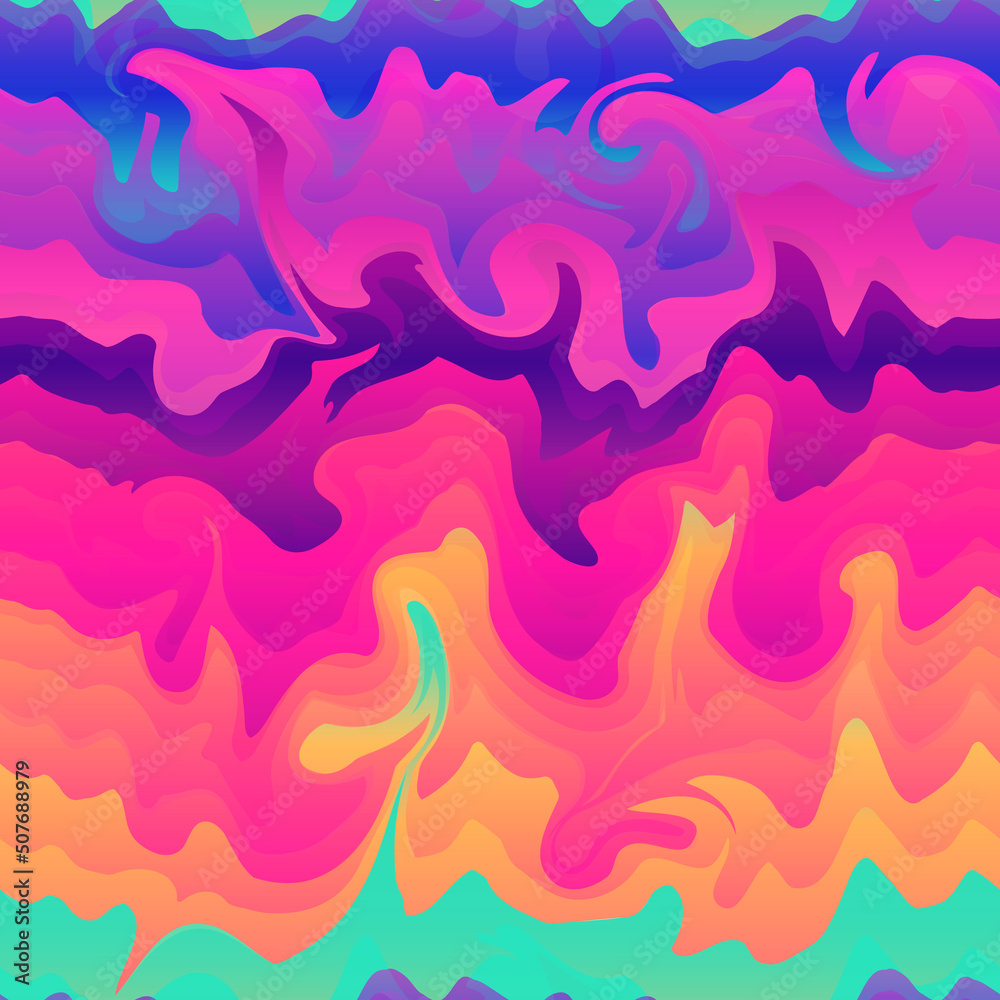 Abstract wave gradient. Seamless texture