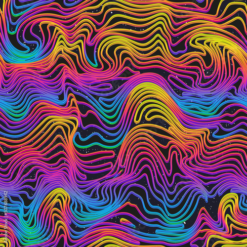Abstract distortion line. Seamless texture