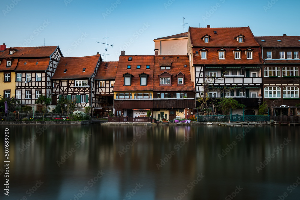 The former fishermen's district in Bamberg's Island City is known as Little Venice (Kleinvenedig) Bamberg, Baviera - Germany