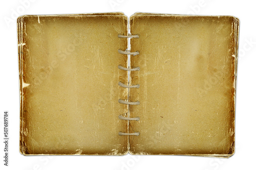 Open photoalbum for photos on the isolated white background