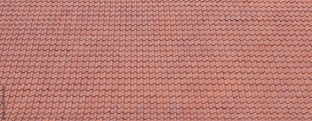 texture of red roof tiles 
 - obrazy, fototapety, plakaty 