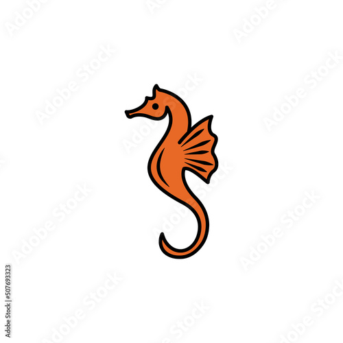 seahorse line icon. signs and symbols can be used for web  logo  mobile app  ui  ux