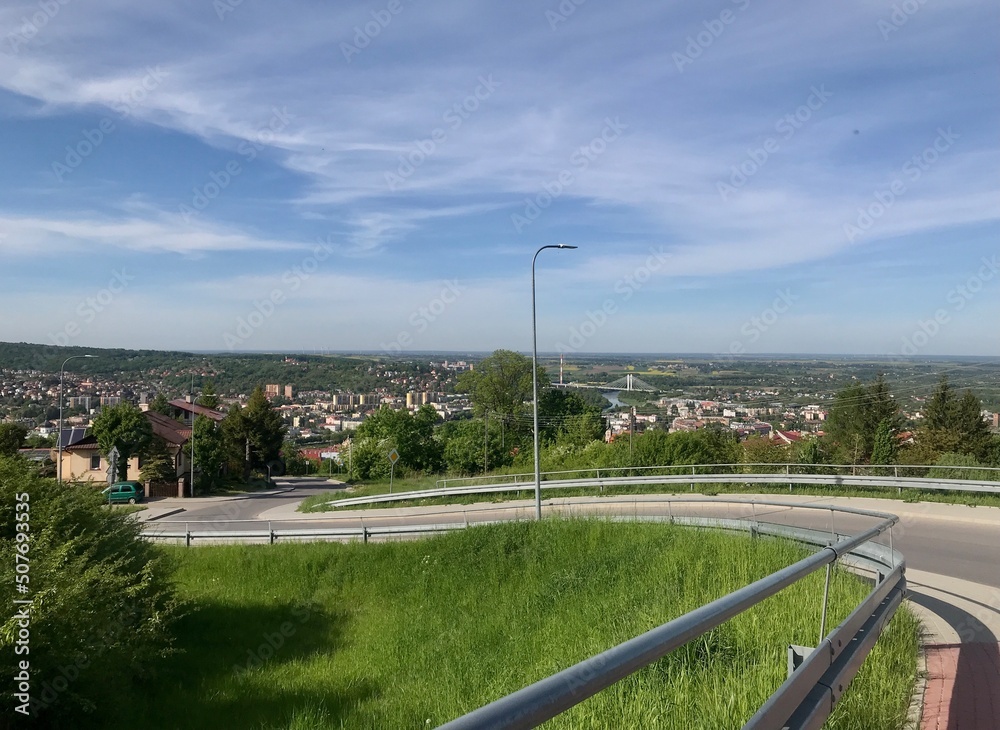 View of Przemyl from the Tatar Mound. For many centuries, and perhaps even millennia, the mound served as an important observation point in the defense system of Przemyl land. 