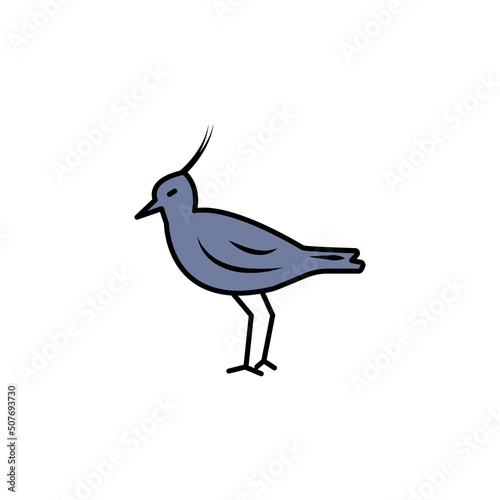 lapwing line icon. signs and symbols can be used for web, logo, mobile app, ui, ux photo