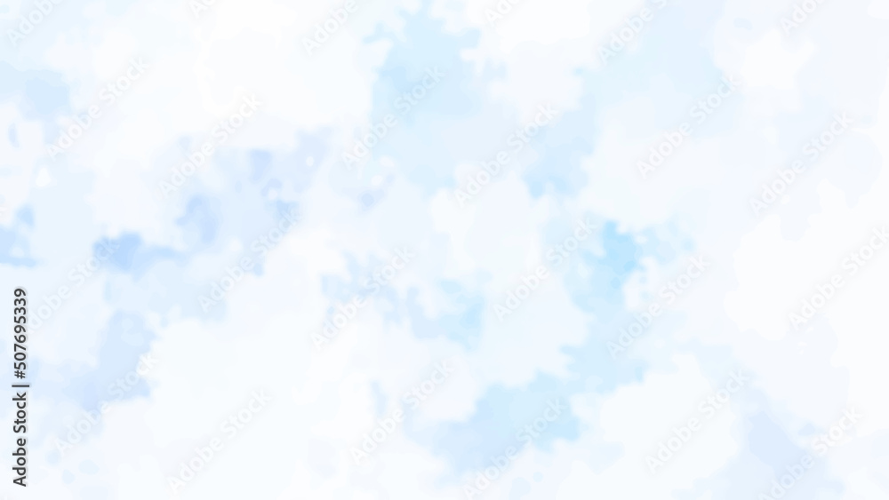 ブルーの水彩風テクスチャ背景素材