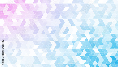 三角パターン背景素材, ピンクとブルーのグラデーション