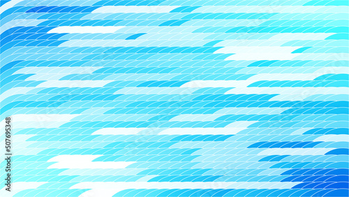 波風のパターン素材,ブルー