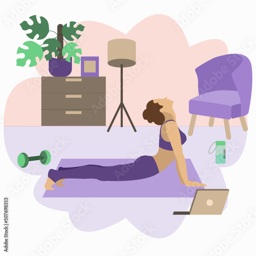  In modern conditions, yoga at home is popular, because you can completely relax and find a convenient time for this
