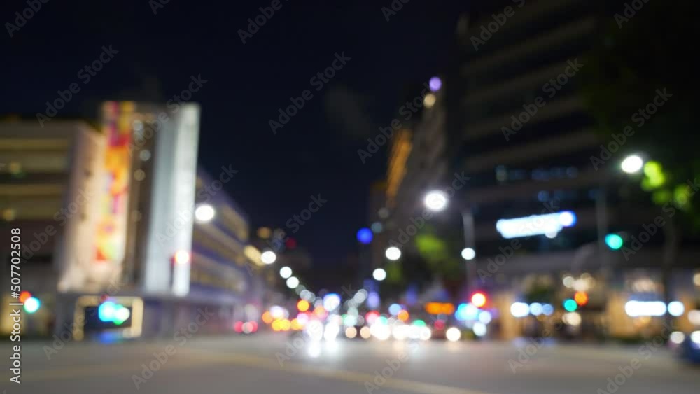 night time illumination singapore city center traffic street bokeh panorama 4k night time illumination singapore city center traffic street bokeh panorama 4k