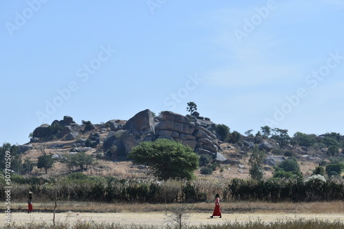 Spectacular rock formation in Jos Nigeria  photo
