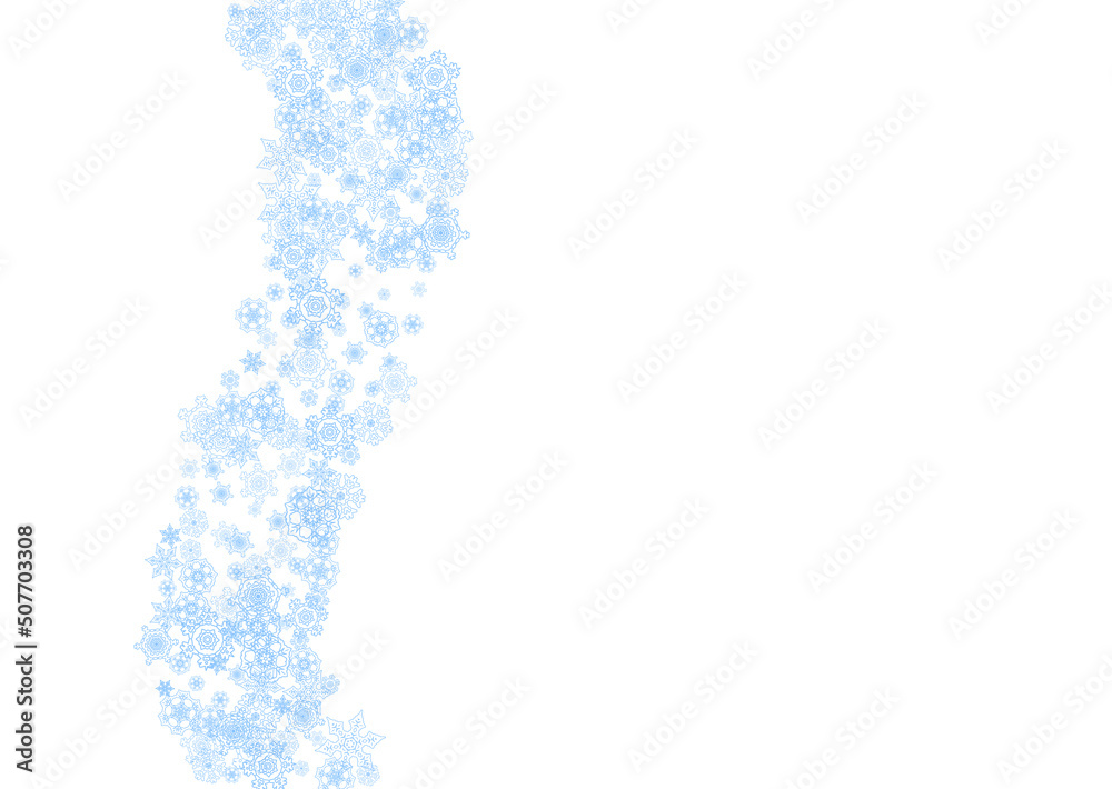 Christmas and New Year snowflakes