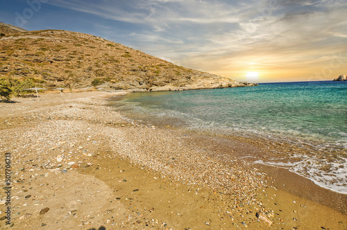 Agios Georgios beach in Skinos island  Greece