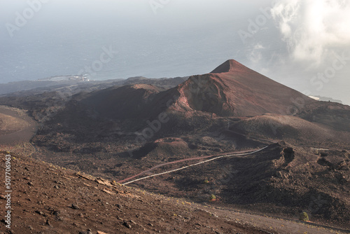 volcanic landscape on the island