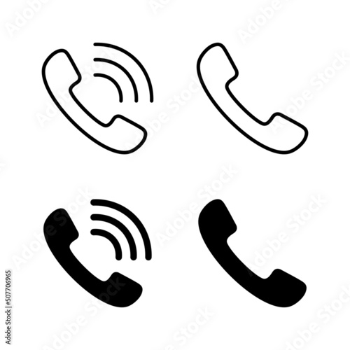 Call icons vector. telephone sign and symbol. phone icon. contact us
