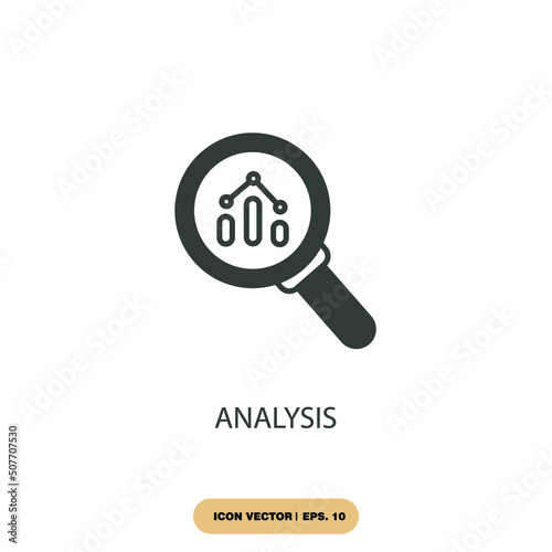 analysis icons  symbol vector elements for infographic web photo