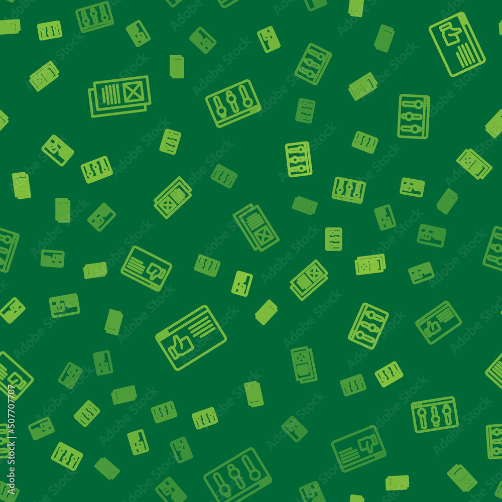 Set line Browser window, and setting on seamless pattern. Vector Set line Browser window, and setting on seamless pattern. Vector