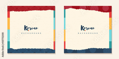 Vector of traditional Korean background