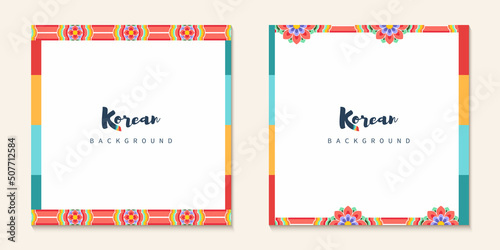 Vector of traditional Korean background