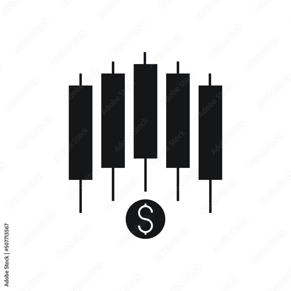 Forex signal icon design isolated on white background Forex signal icon design isolated on white background
