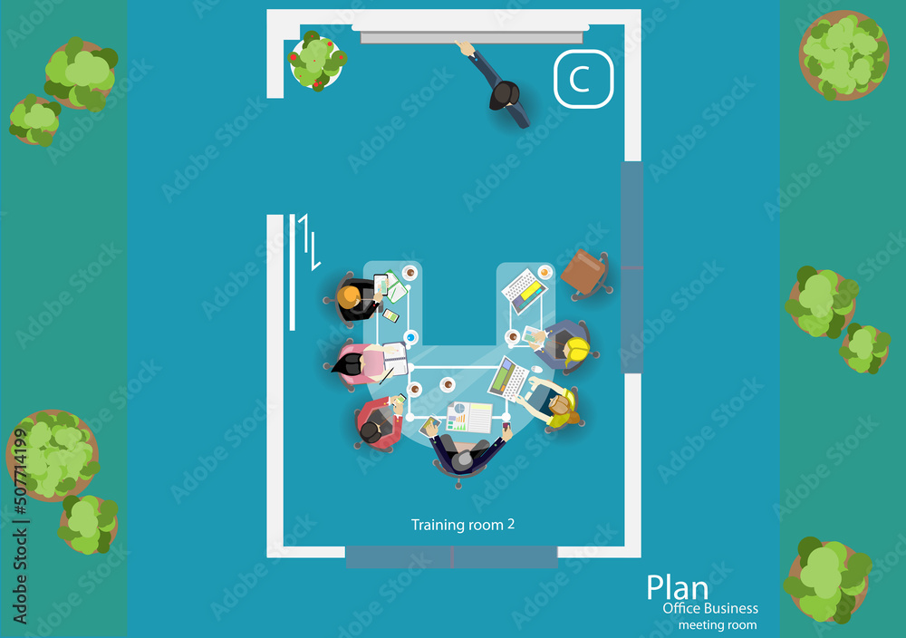 Illustration business.design modern  idea and concept think creativity. for Social network,success,plan,think,search,analyze,communicate, futuristic idea innovation technology.
