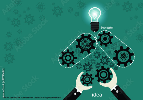 Illustration business.design modern  idea and concept think creativity. for Social network,success,plan,think,search,analyze,communicate, futuristic idea innovation technology.