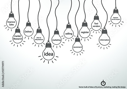Illustration business.design modern  idea and concept think creativity. for Social network,success,plan,think,search,analyze,communicate, futuristic idea innovation technology.