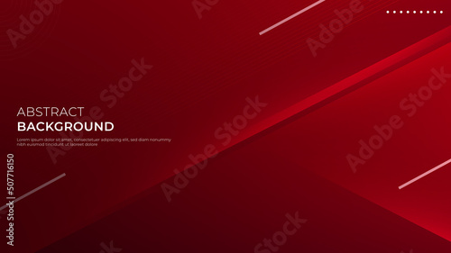 Futuristic red background. Diagonal and stripes abstract background. Glowing light effect on red background. Vector illustration
