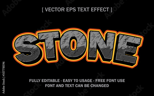 stone crack comic style 3d editable text effect font style typography background wallpaper banner poster flyer 