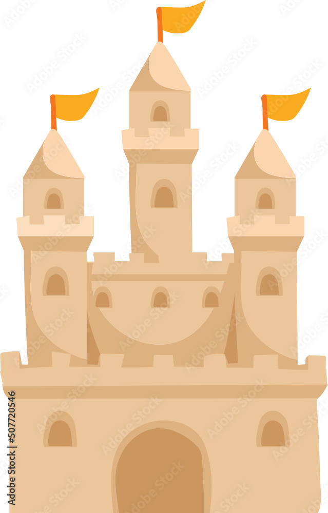 sand castle cartoon