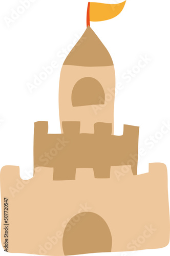 sand castle cartoon