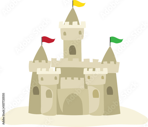 sand castle cartoon