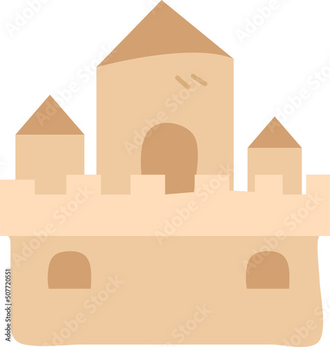 sand castle cartoon