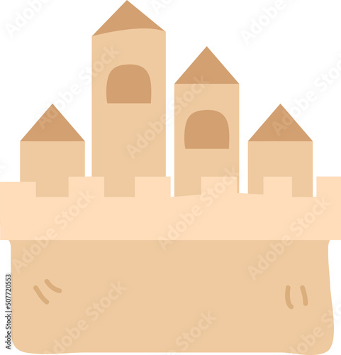 sand castle cartoon