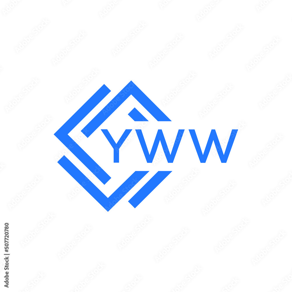 YWW letter logo design on white background. YWW  creative initials letter logo concept. YWW letter design.