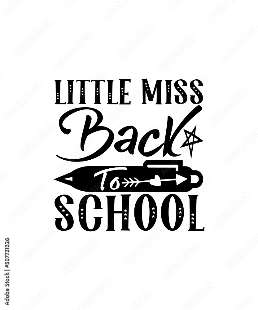 Fototapeta premium Back To School Svg Design