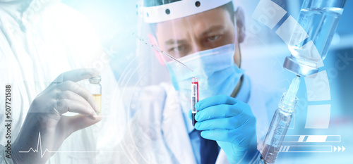 Collage with doctors and co...