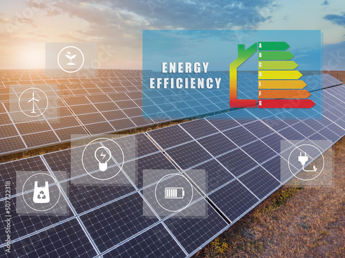 Modern solar power plant an...